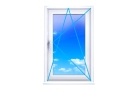 Одностворчатое окно Rehau Brilliant 70 (поворотно-откидное)