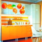 Кухонный гарнитур с фотопечатью Апельсины