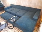 Чистка дивана из велюра  (3 посадочных места по 1,45-2,0 м. между подлокотниками)